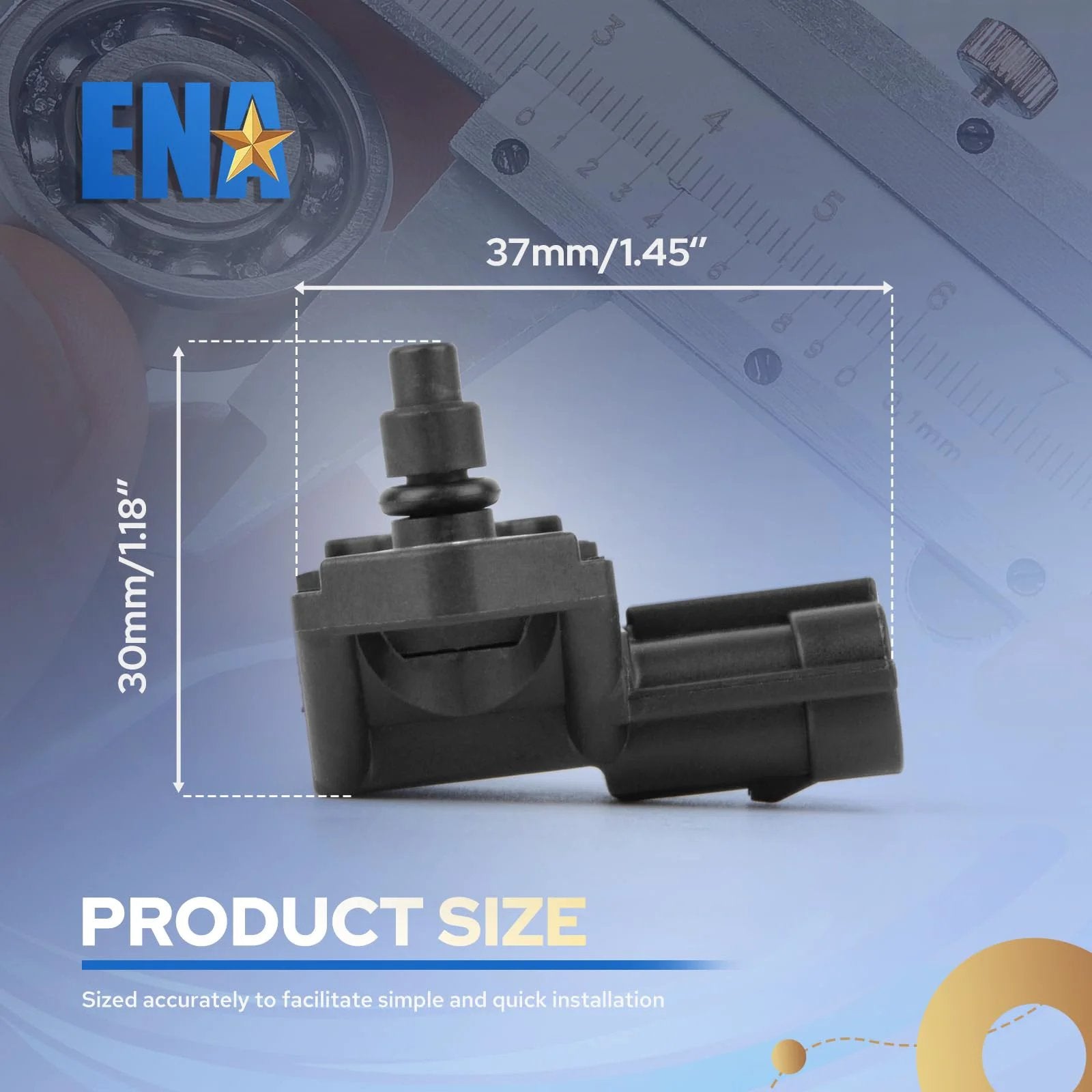 MAP Sensor For Subaru Outback Forester Impreza And Legacy 2006 2007 2008 2009 2010 2011 2012 2.5L H4 Replacement Compatible With AS456