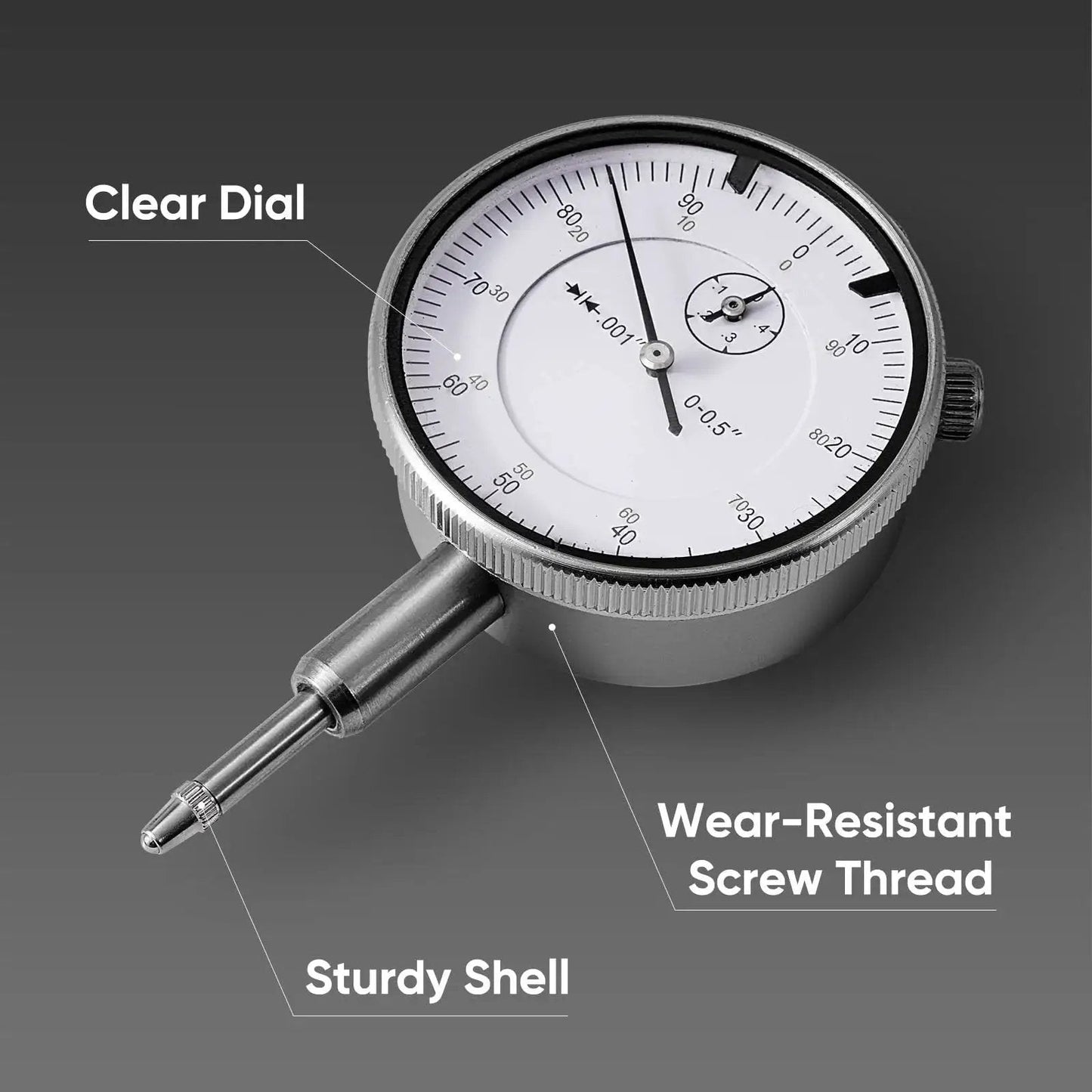 Precise Bore Gauge Set For Automotive Machining 2 To 6 Inch Range With 0.001 Inch Accuracy Dial Indicator Gauge Kit Workhorse