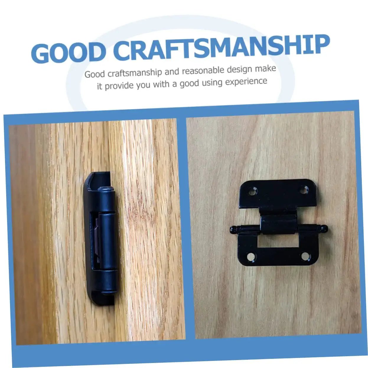 Heavy Duty Kitchen Cabinet Door Hinges 6 Pack By Shineofi Built Tough As Nails Iron Construction installed on wood cabinets