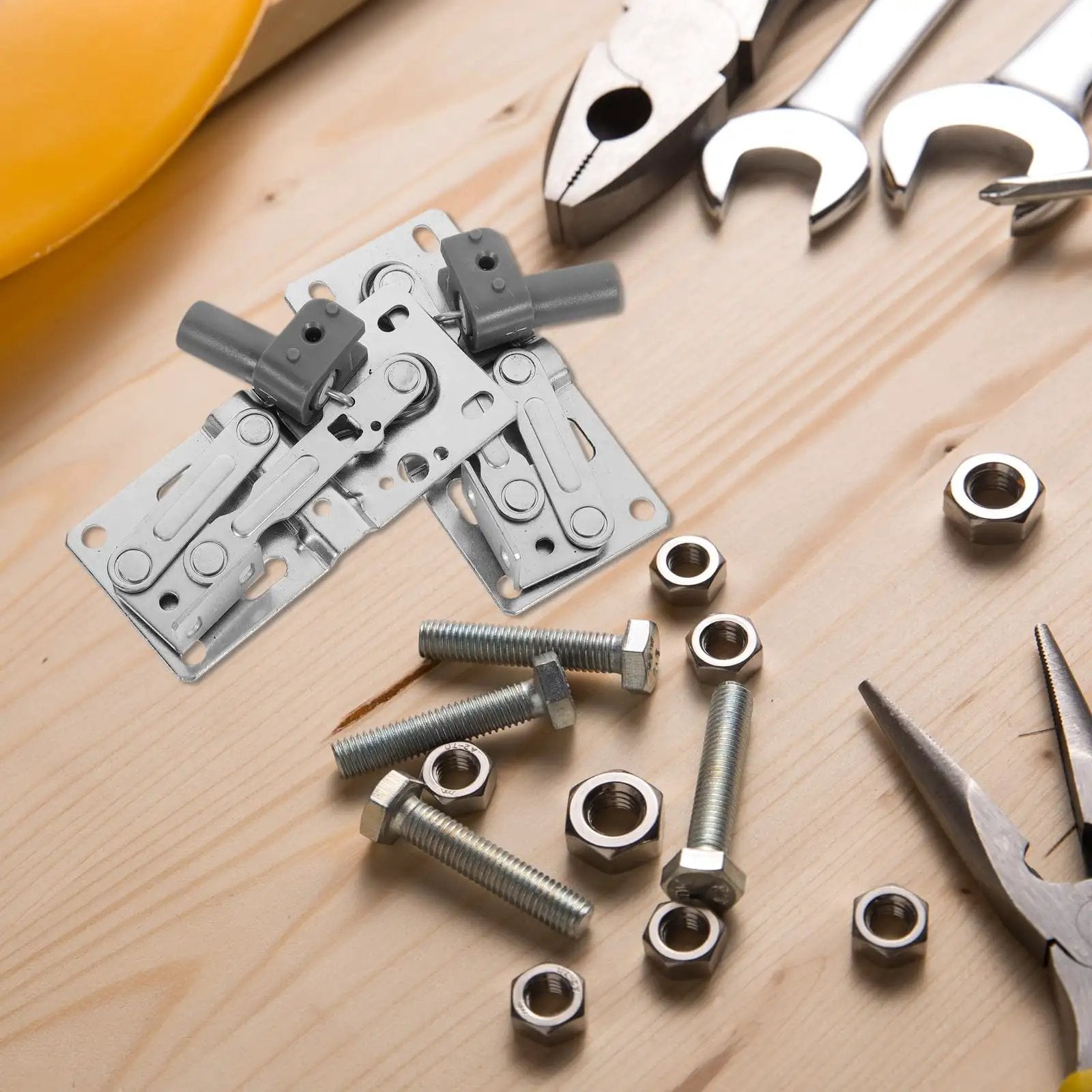 45 Degree Flip Down Soft Close Cabinet Hinges With Spring Damping For Wooden Furniture Doors Hydraulic Pivot Hinges 1 Pair