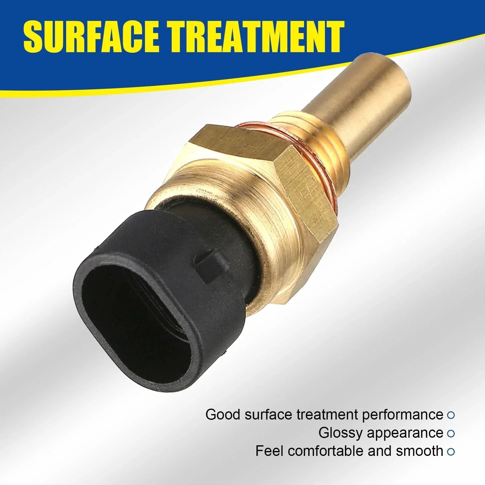 Durable Car Engine Temperature Sensor With Plug For Accurate Readouts And Long Service Life, Sodcay Compatible Delphi