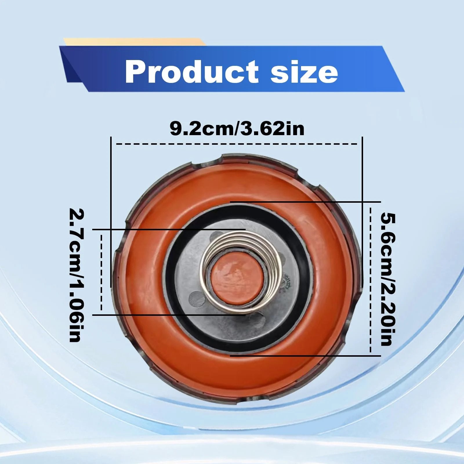 DIY Friendly PCV Valve Diaphragm Cover Repair Kit For VW Golf Jetta Passat Beetle Tiguan And Audi A3 A4 A5 A6 A7 Q5, product size detail