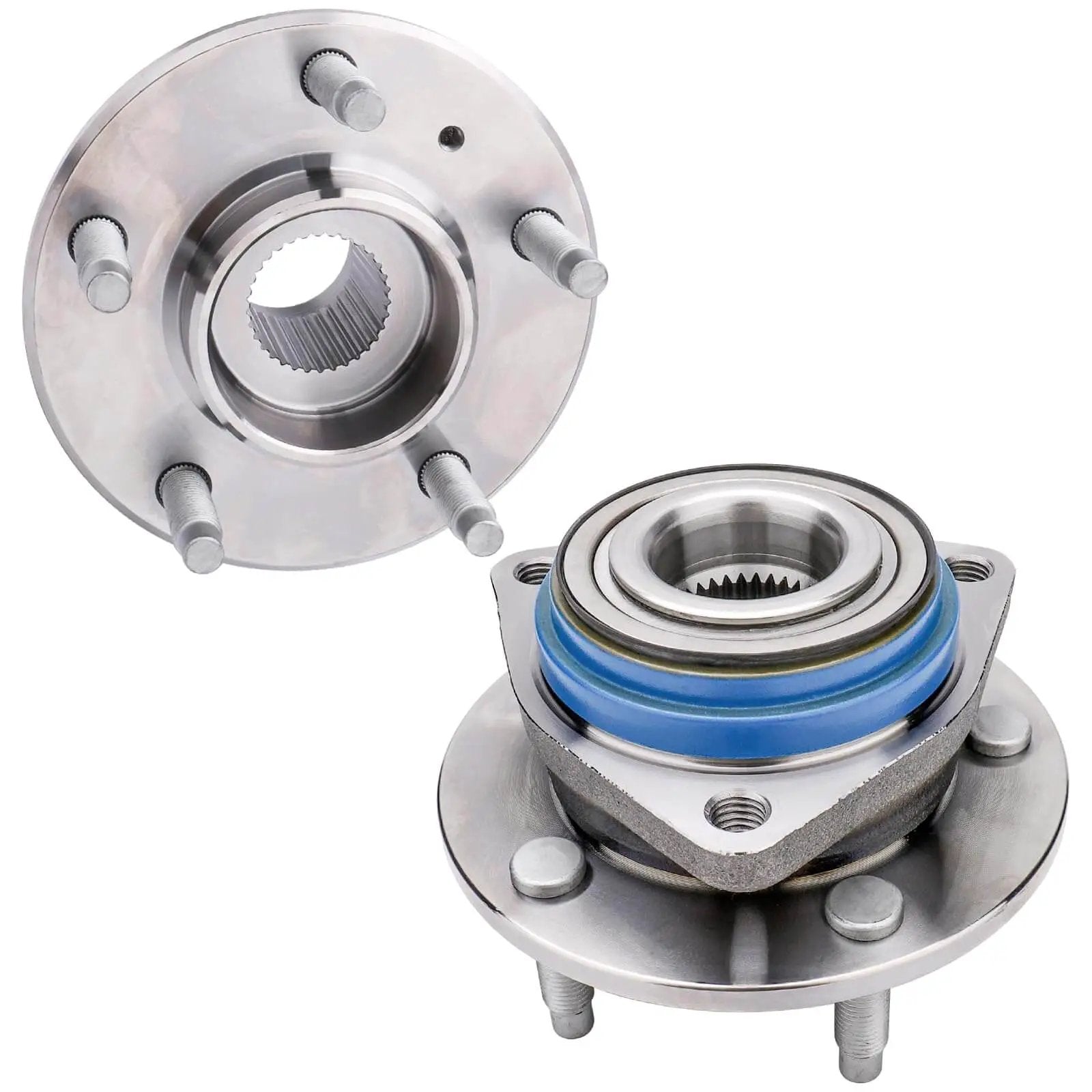 Front Wheel Hub And Bearing Assembly 513121 2 Pack Direct Fit For Cadillac Eldorado Seville DeVille DTS With ABS 5 Lug
