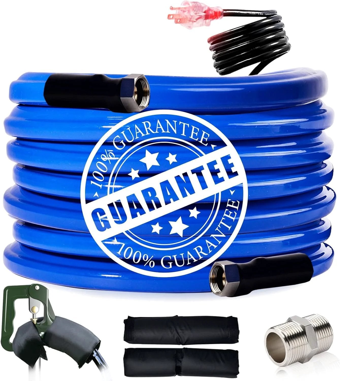 Heated Water Hose For RV And Garden Anti Freezing To Minus 45F Keeps Water Flowin In Freezin Weather Self Regulating