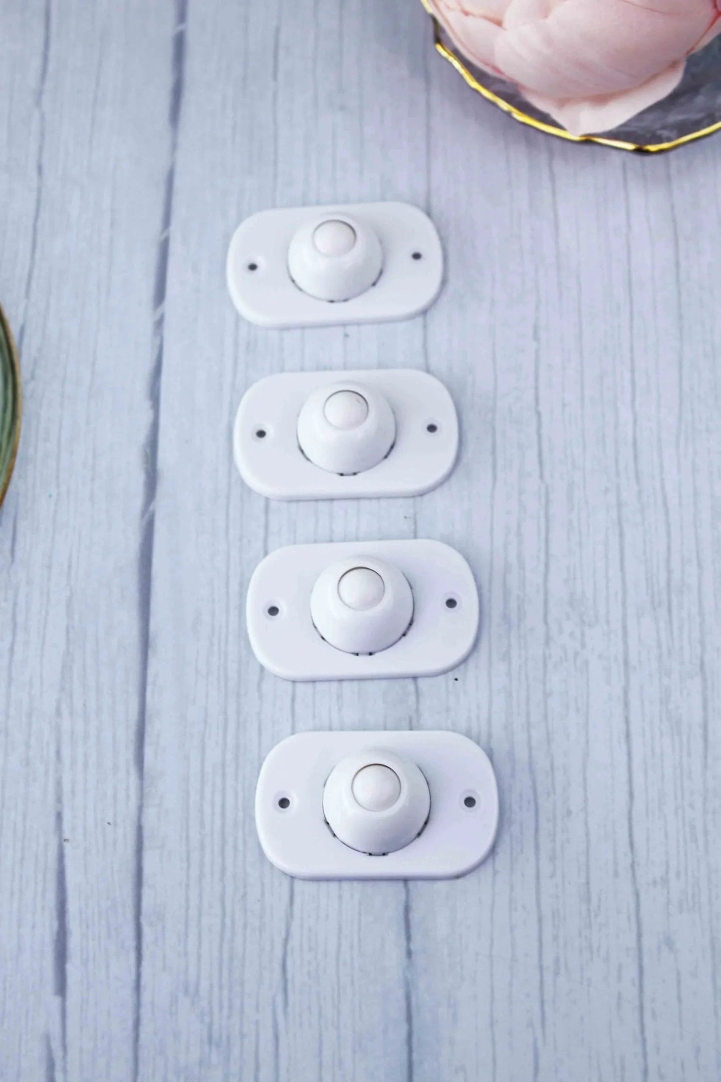 4 Pcs Self Adhesive 360 Degree Swivel Caster Wheels Universal Mini Rollers For Storage Boxes Trash Cans Under Bed Kitchen Use White Nylon Durable ABS Construction Quiet Smooth Rollers With Steel Ball Bearings
