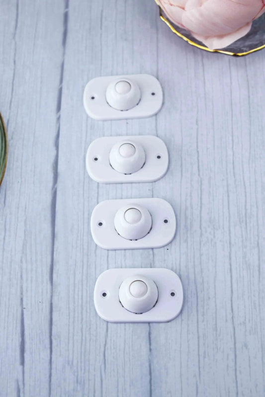 4 Pcs Self Adhesive 360 Degree Swivel Caster Wheels Universal Mini Rollers For Storage Boxes Trash Cans Under Bed Kitchen Use White Nylon Durable ABS Construction Quiet Smooth Rollers With Steel Ball Bearings