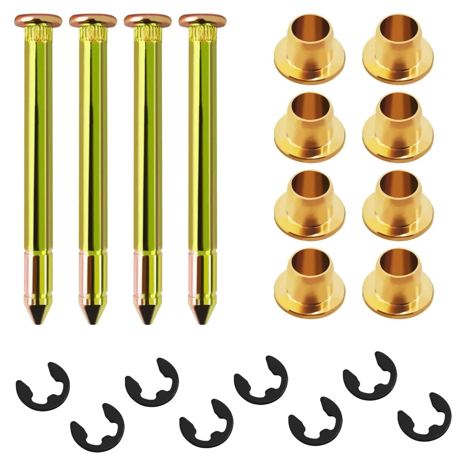 Door Hinge Pin And Bushing Repair Kit For Ford Bronco And F Series F 100 F 150 F 250 F 350 Upgrade Replacement Includes Four Pins Eight Bushings Eight Clips