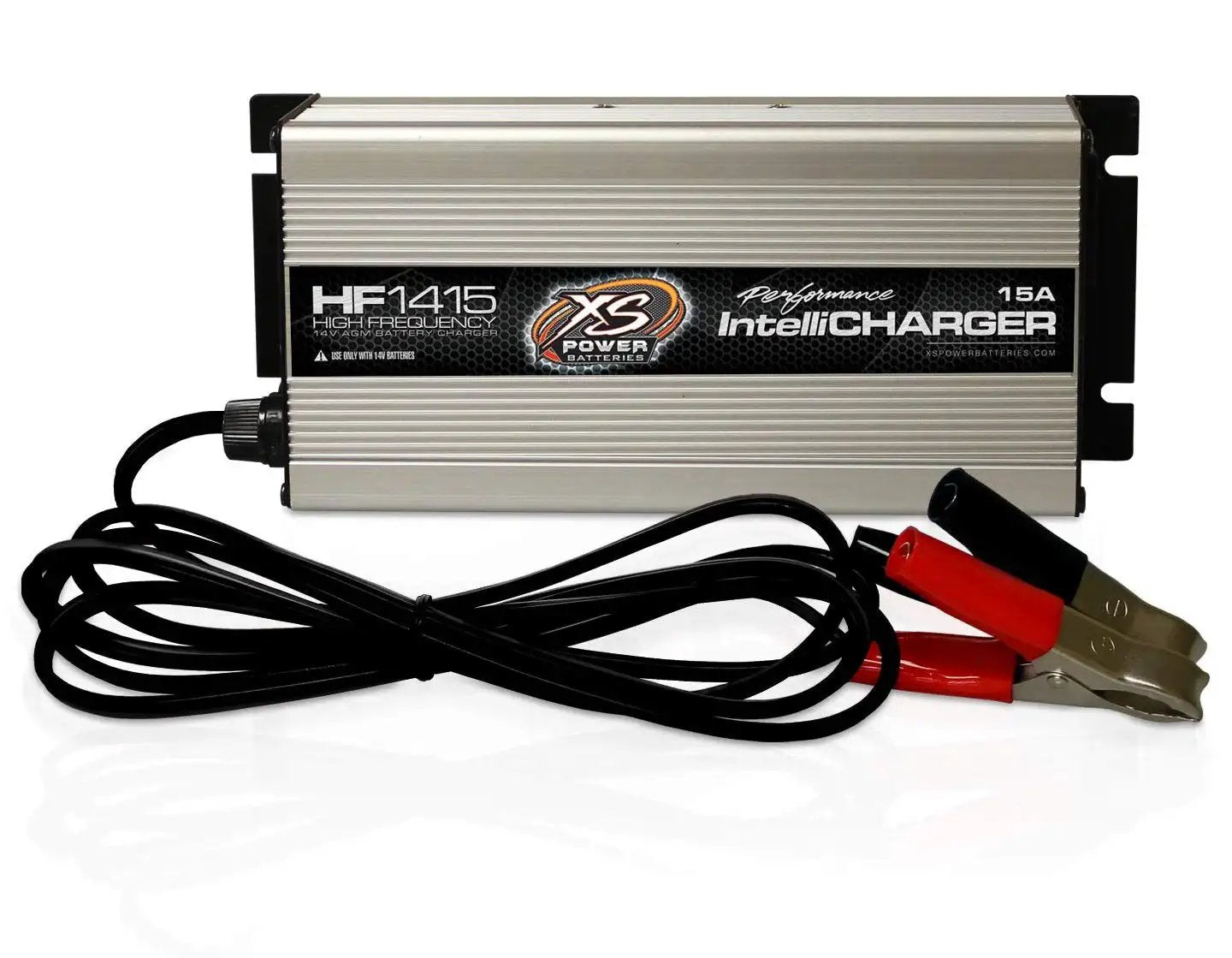 14V 15 Amp High Frequency AGM IntelliCharger For Racing Vehicles with cables and clamps