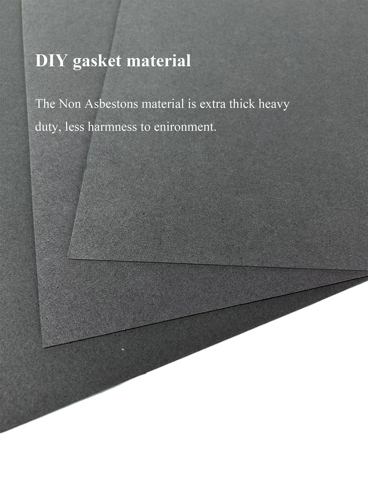 Close-up of Non Asbestos Gasket Paper Sheets High Temp Oil Resistant DIY Sealing Kit showing material thickness and texture.