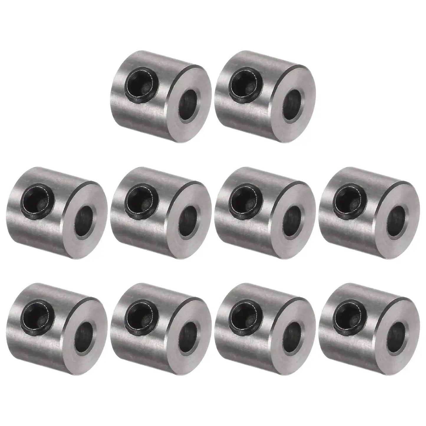 10 Pack 3mm Shaft Collar Set Screws In Stainless Steel 304, 8mm Outside Diameter, 7mm Thick, landing gear stopper wheel collars