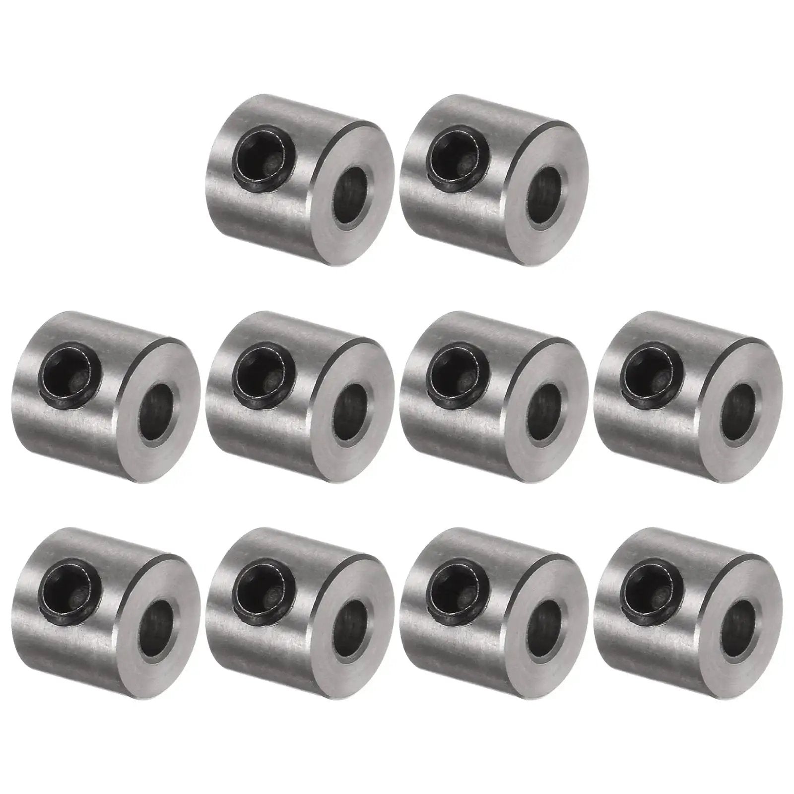 10 Pack 3mm Shaft Collar Set Screws In Stainless Steel 304, 8mm Outside Diameter, 7mm Thick, landing gear stopper wheel collars
