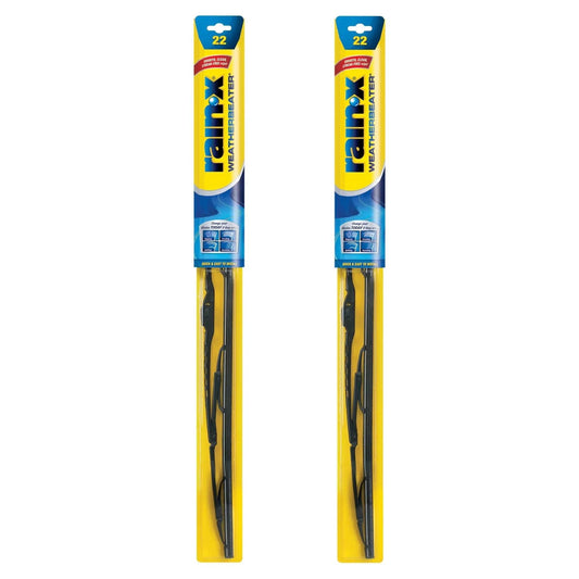 WeatherBeater 22 Inch Wiper Blades Pack of 2 With OEM Quality Durability in retail packaging