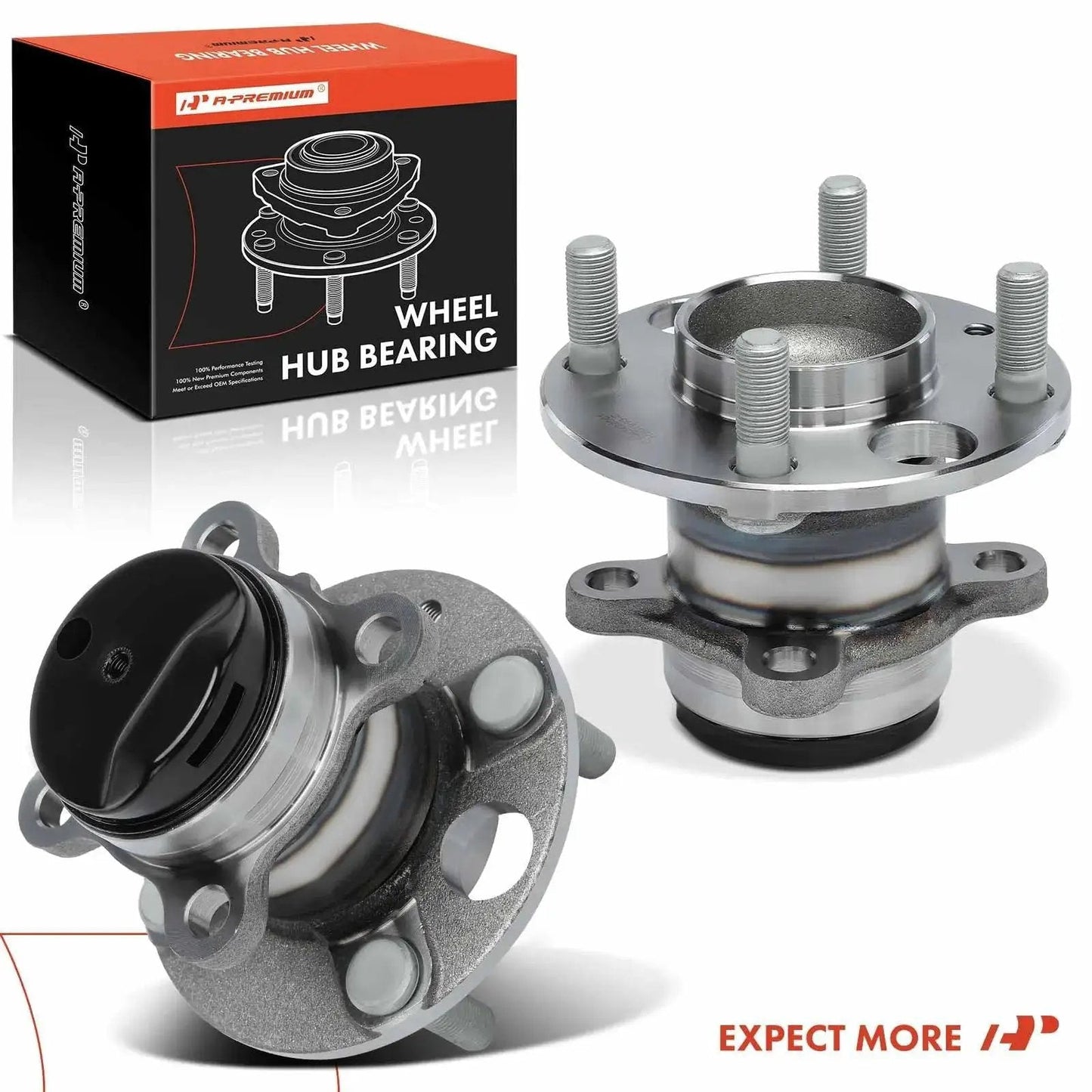 Rear Wheel Bearing And Hub Assembly Set For Nissan Versa And Kicks 2020-2024 4 Lug 2 Pack Fits Rear Driver And Passenger Sides