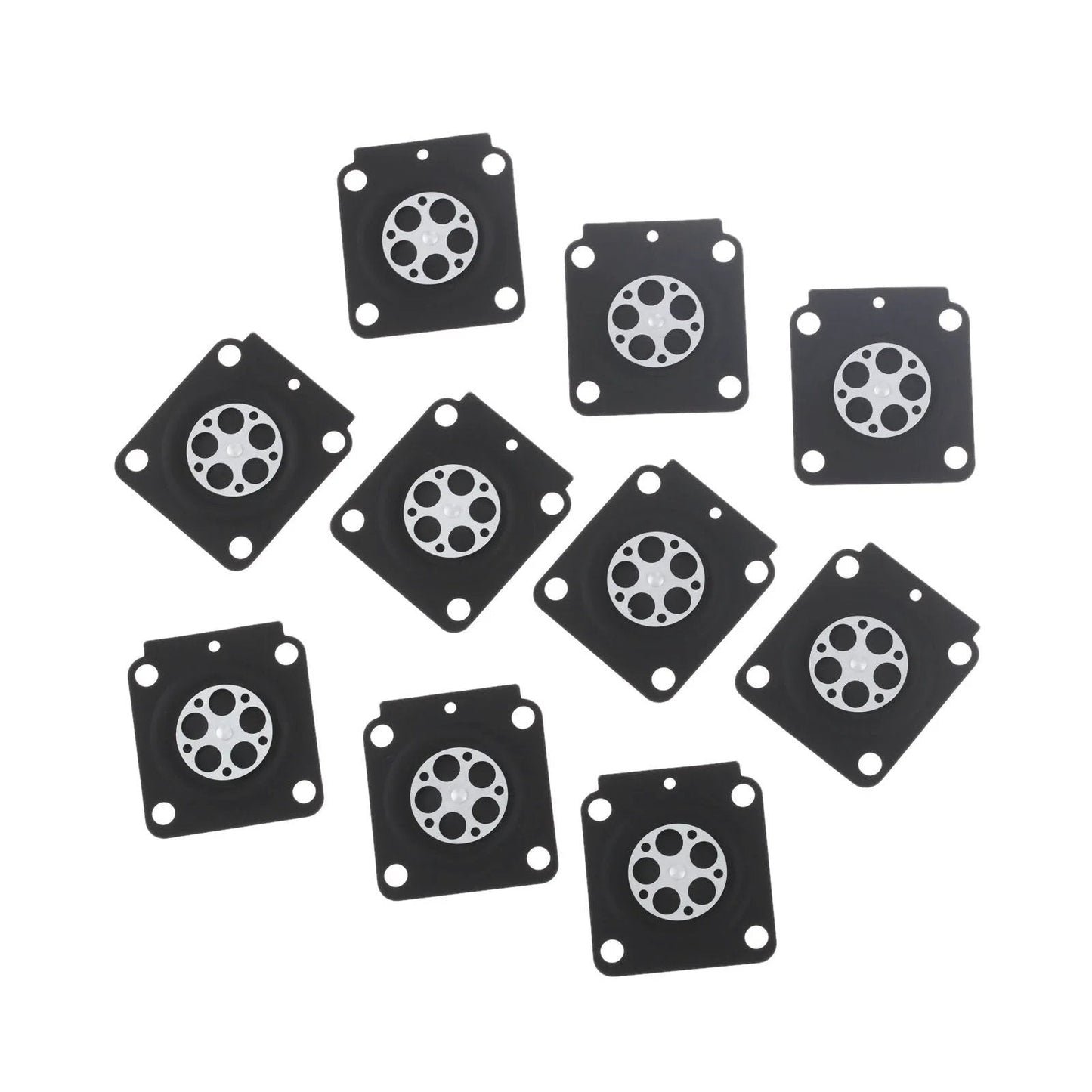 Metering Diaphragm Replacement Kit For Zama A015053 Small Engine Carburetors Includes Ten Diaphragms For STIHL Trimmers FS38 FS75 FS85 BG55 SP81 And C1Q Series Engines With C1Q S69A S70 S71 S73 S79 S93 S95 S97 S68 showing ten diaphragms