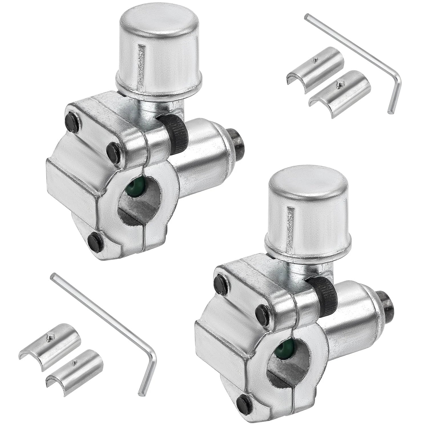 Piercing Valve Kit for Refrigerator Lines With Two BPV 31 Valves Two Hex Keys And Four Adapters In Zinc Alloy