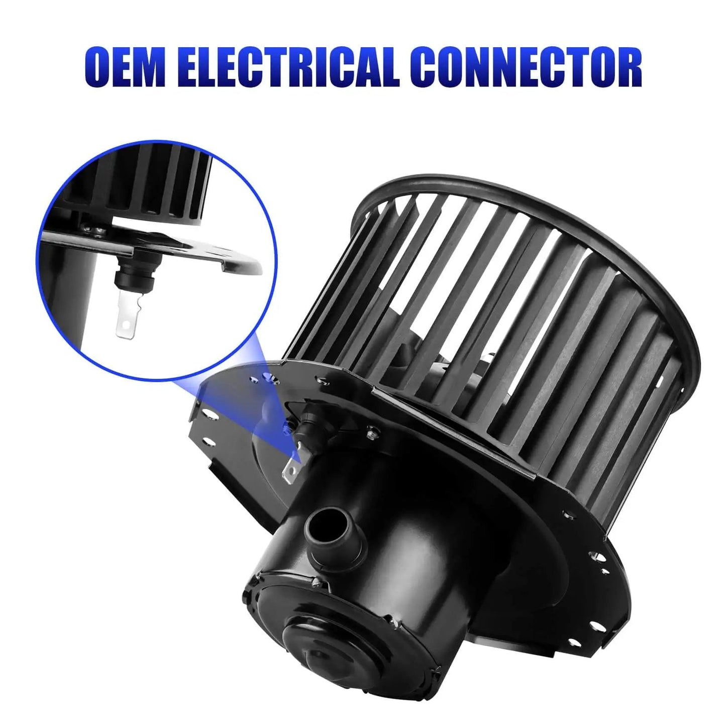 Direct Fit Replacement AC Blower Motor With Fan For 1992 1993 1994 1995 1996 Chevy Silverado Suburban with OEM electrical connector