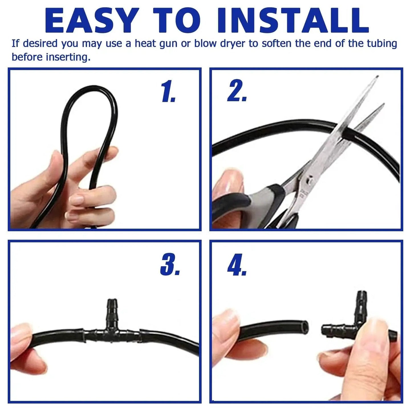 Step-by-step installation of Nylon 66 Vacuum Connector Kit For Automotive Hoses 113 Piece Assortment Heat Resistant To 240C 460F