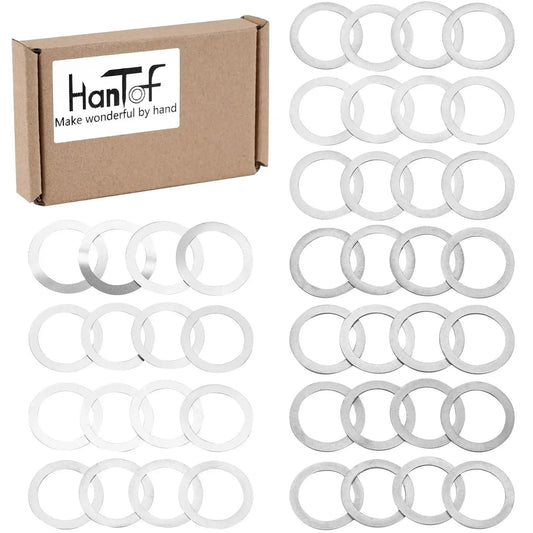 5/8 X 24 Barrel Shim Kit For Brake Timing And Alignment For 7.62mm And.308 Caliber, 44 Pack Featuring 11 Thickness Options