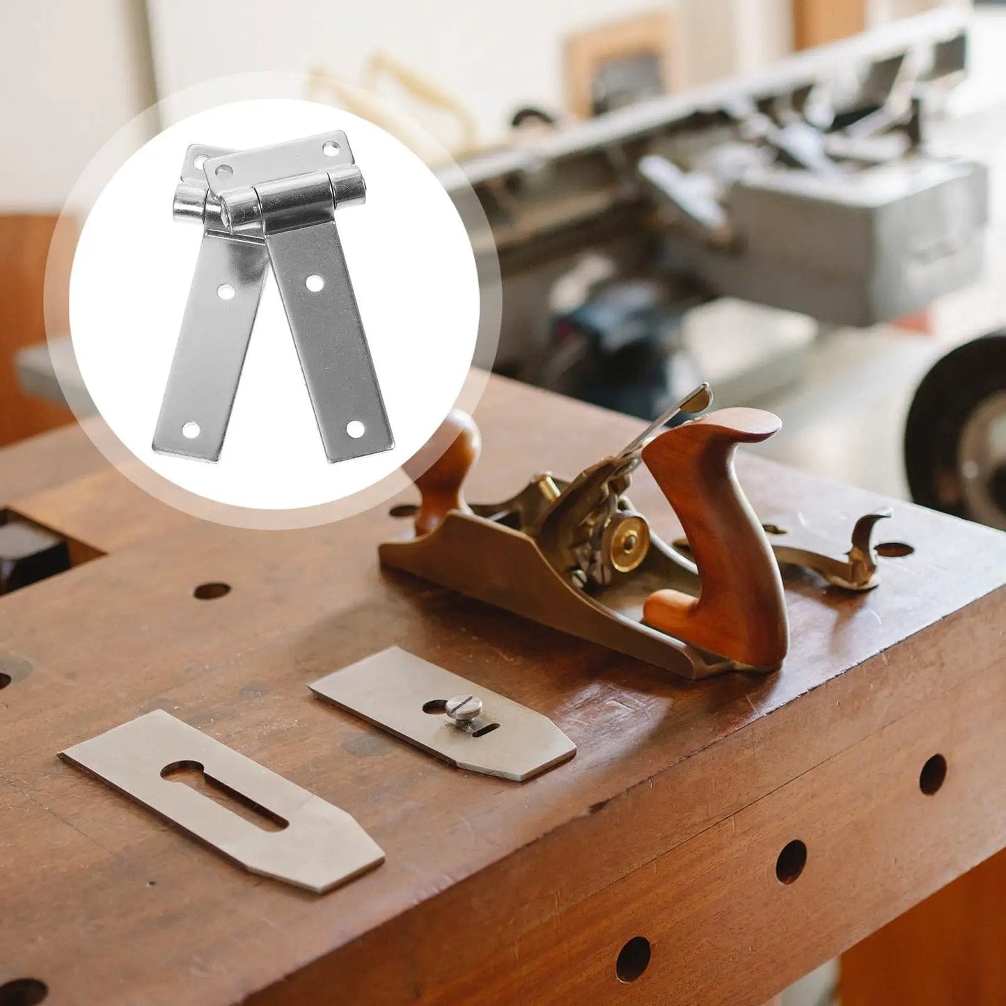 Heavy Duty Galvanized Steel Friction Hinges for Industrial Cabinets and Distribution Boxes 2 Pack with Tough As Nails