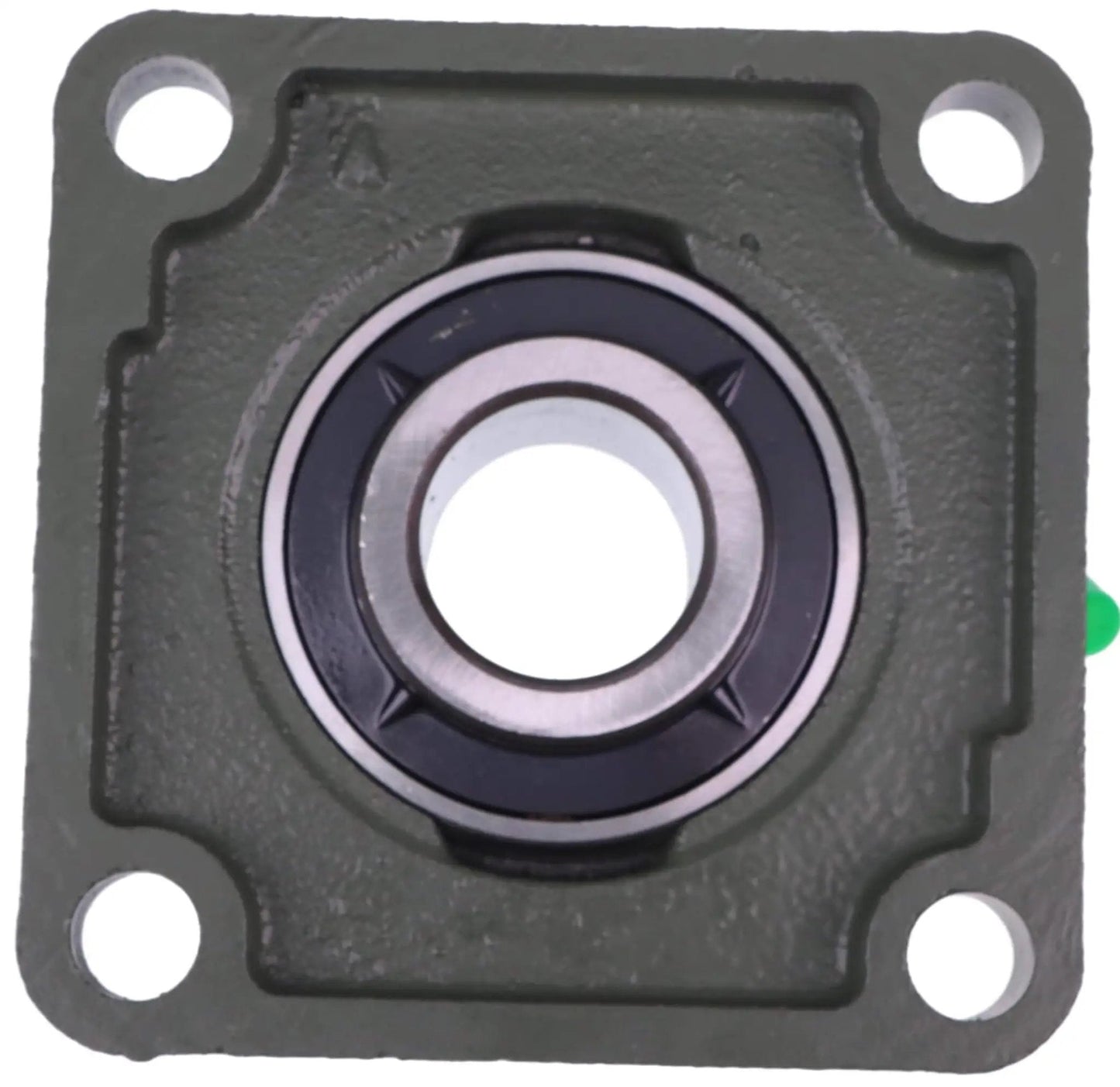 Front view of 1-1/4 Inch Four Bolt Flange Bearing Set Screws Compatible With UCF207-20 industrial machinery part