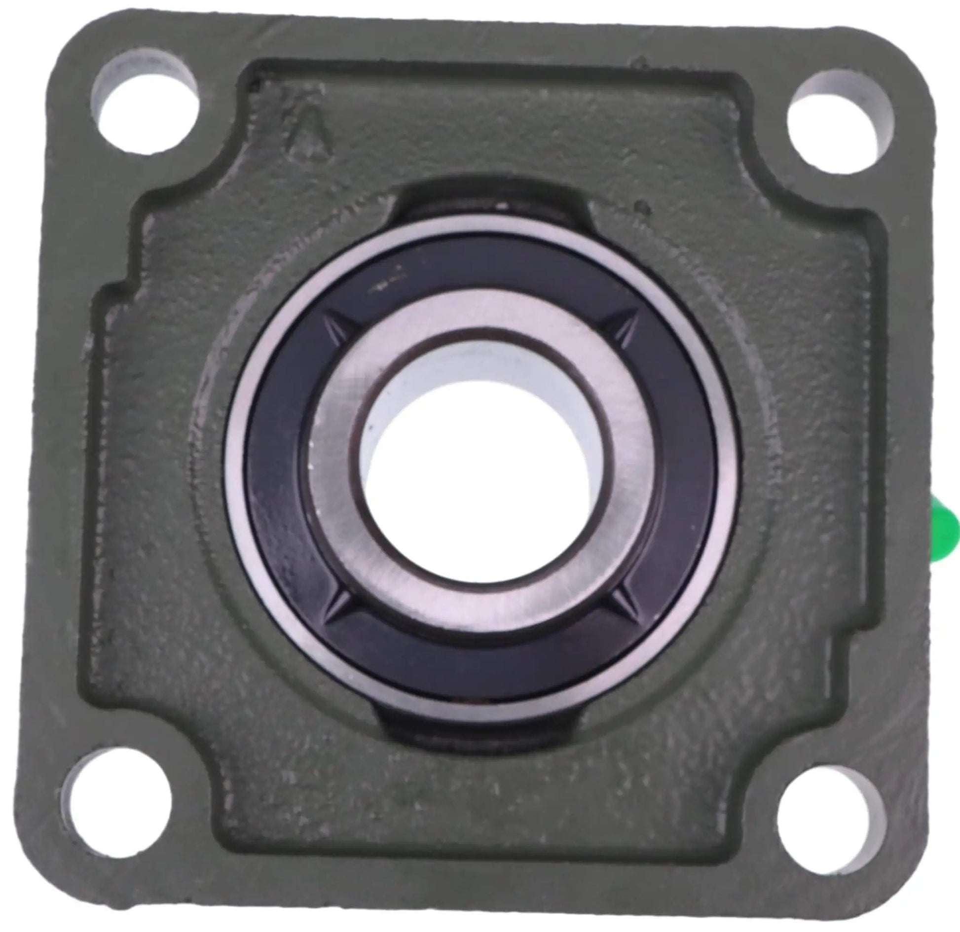 Front view of 1-1/4 Inch Four Bolt Flange Bearing Set Screws Compatible With UCF207-20 industrial machinery part