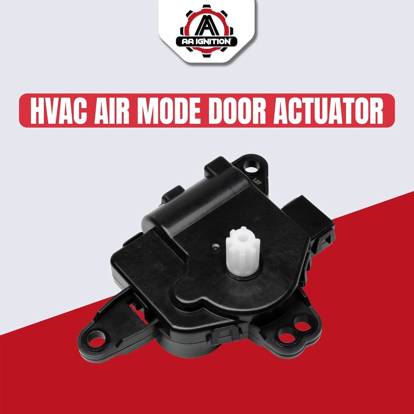 HVAC Mode Actuator Vent Control Left Main Replacement For Hyundai And Kia Vehicles product image on red and gray background
