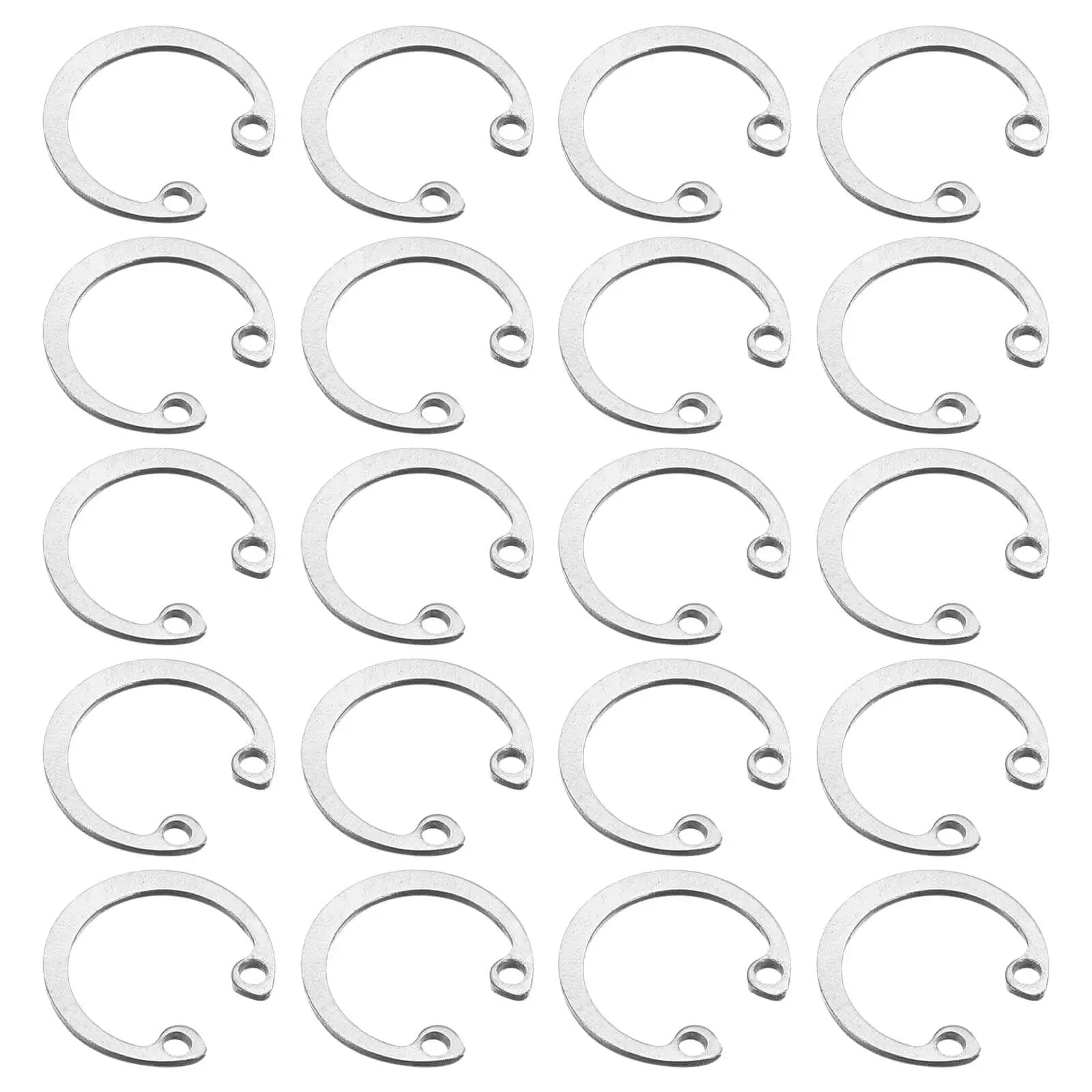 Internal Retaining Ring Circlip 20Pcs 16mm 304 Stainless Steel Internal Circlip Snap Rings C Clips For Grooved Shafts Studs Silver Tone Uxcell High Quality Durable Fit And Easy Installation