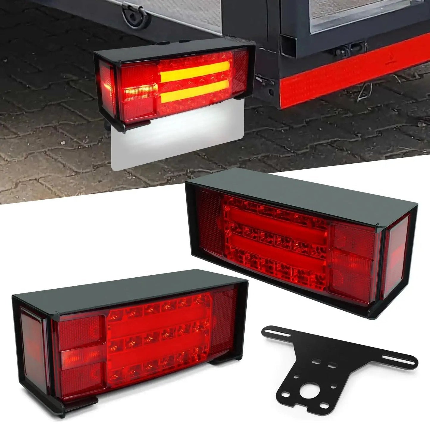 All In One Boat Trailer Light Box Kit With Submersible LED Lights For Jet Ski Pontoon And Marine Karavan IP68 Waterproof Taillight