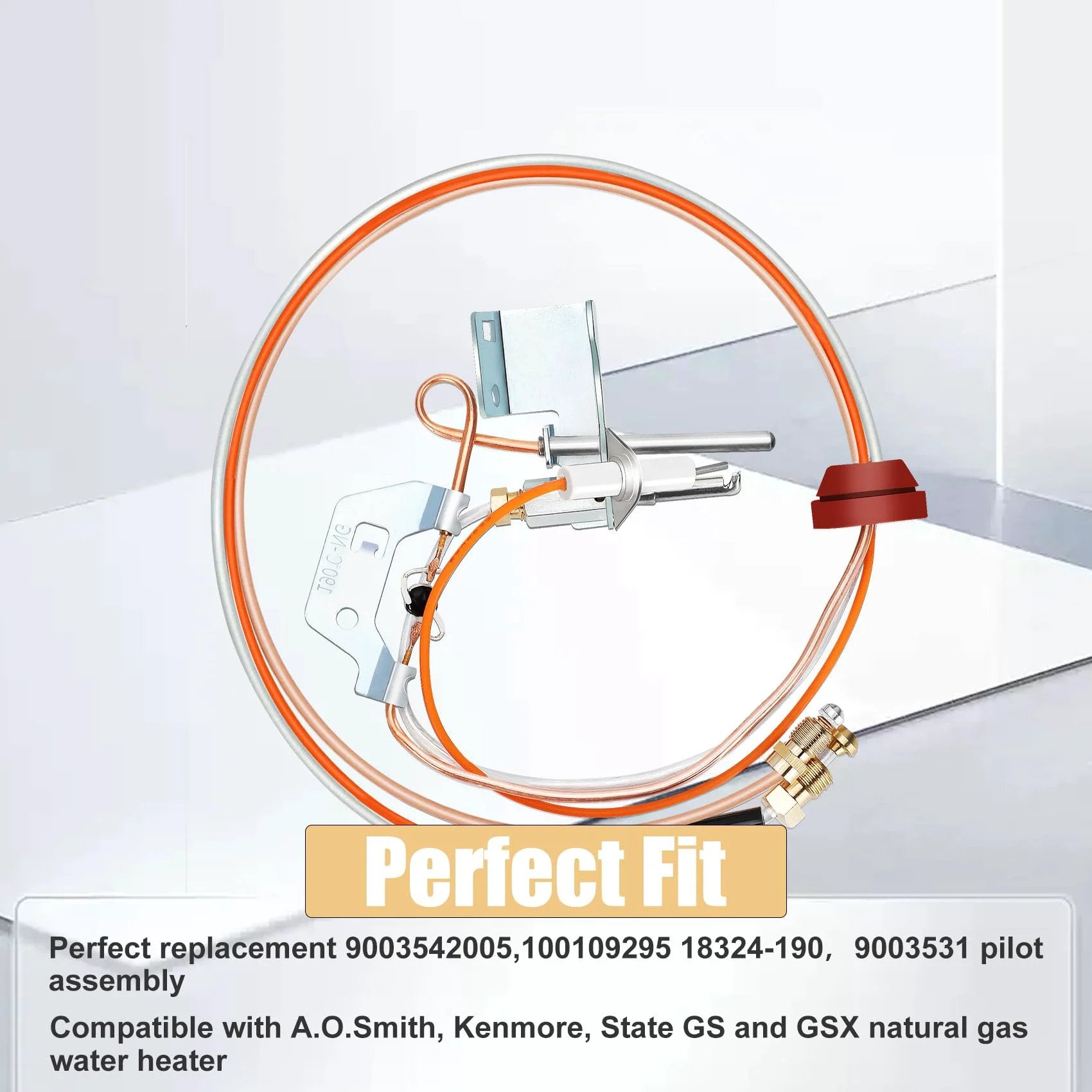 Easy Install Natural Gas Pilot Assembly Replacement For Reliance A O Smith Kenmore And State GS And GSX Water Heaters 9003542