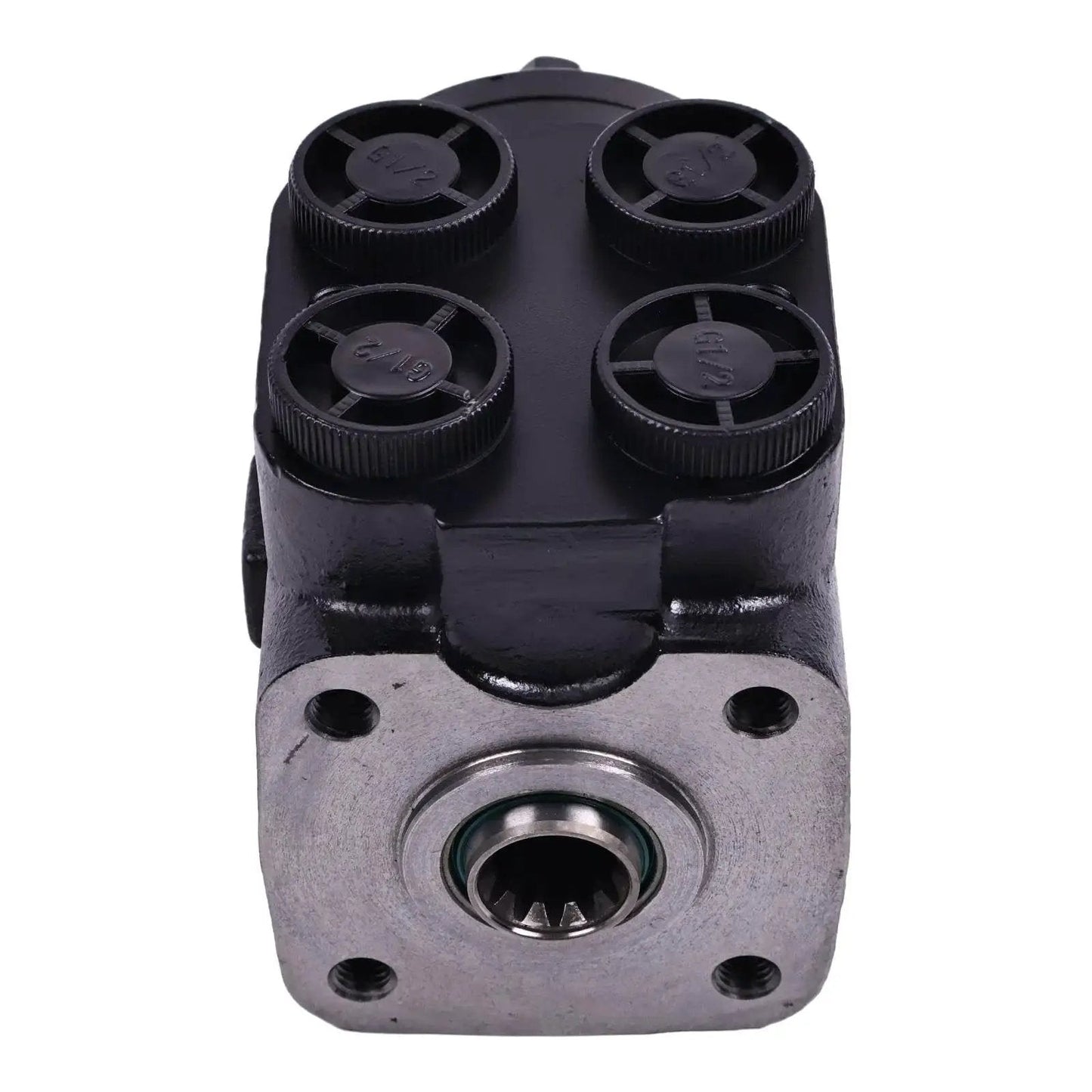 Front view of Hydraulic Steering Control Unit Orbitrol Valve 150N0043 160cc with G-1/2 BSP fittings by HOLDWELL for rig systems