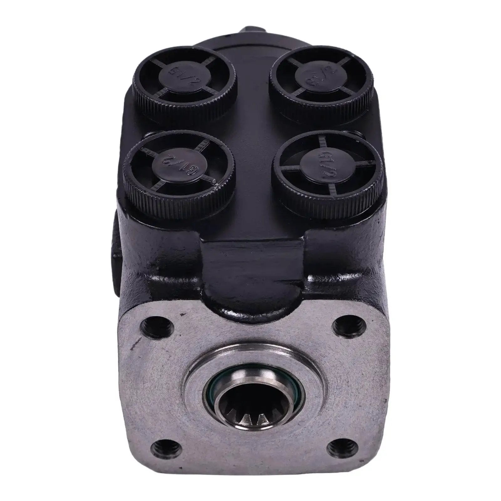 Front view of Hydraulic Steering Control Unit Orbitrol Valve 150N0043 160cc with G-1/2 BSP fittings by HOLDWELL for rig systems