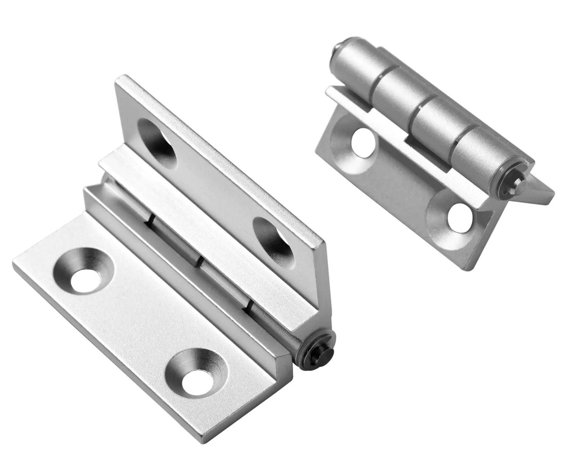 Torque Position Control Hinges Aluminum Alloy Bushing Hinge 120 Degree Detent, 2 Pack, anodized finish, two sizes