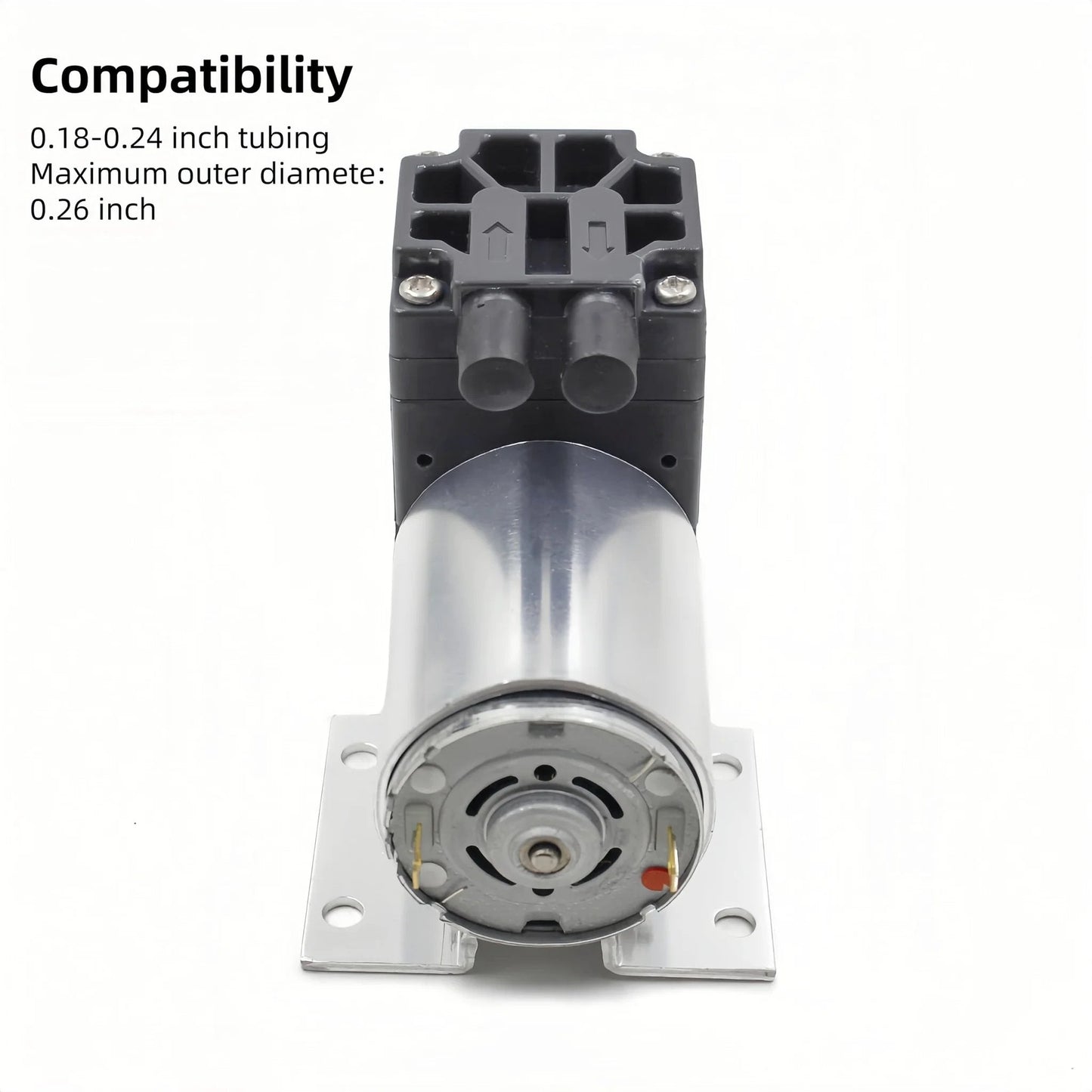 DC 12V Oil Free Mini Vacuum Pump With Holder 5 L Per Minute Flow Low Noise Micro Negative Pressure Pump For Automotive