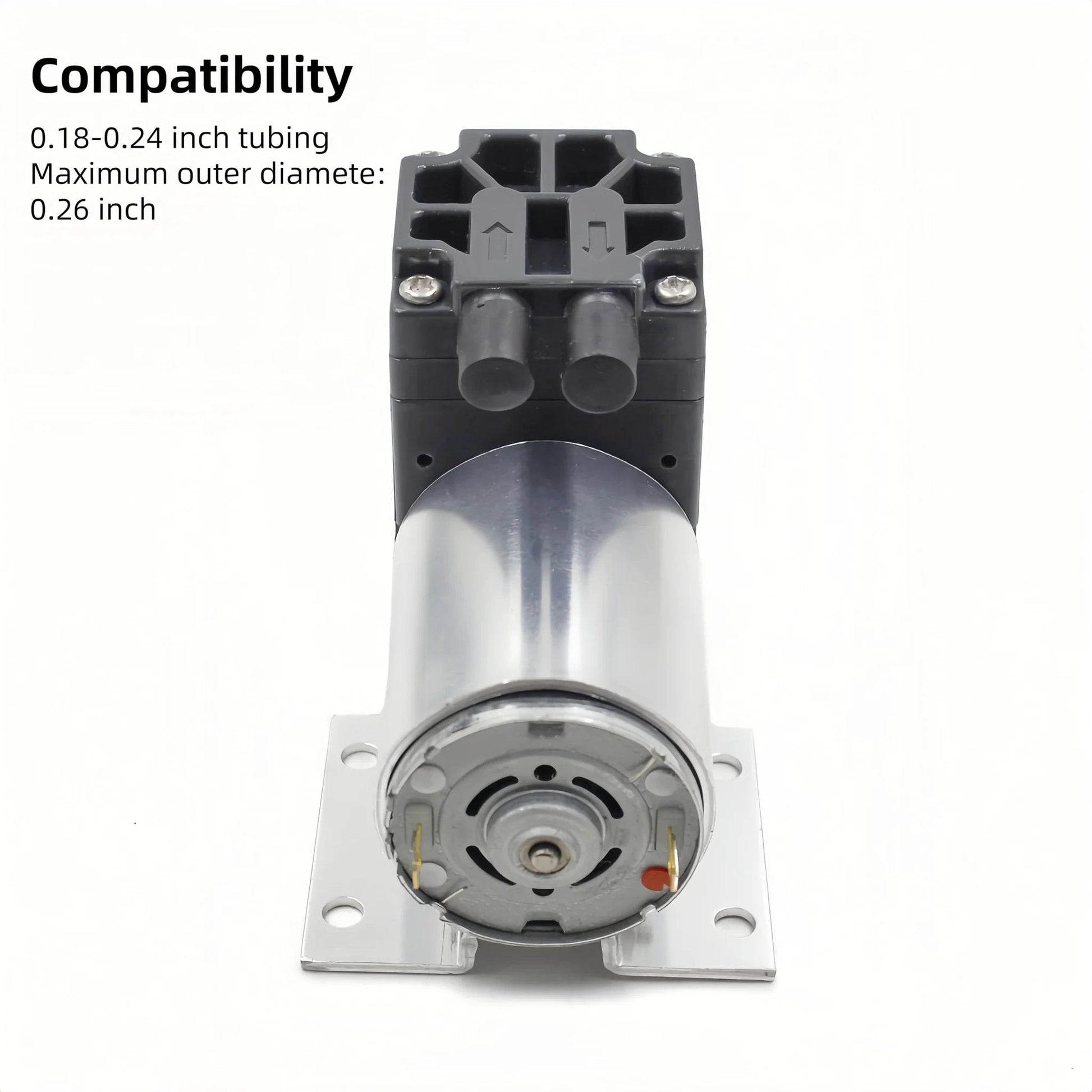 DC 12V Oil Free Mini Vacuum Pump With Holder 5 L Per Minute Flow Low Noise Micro Negative Pressure Pump For Automotive