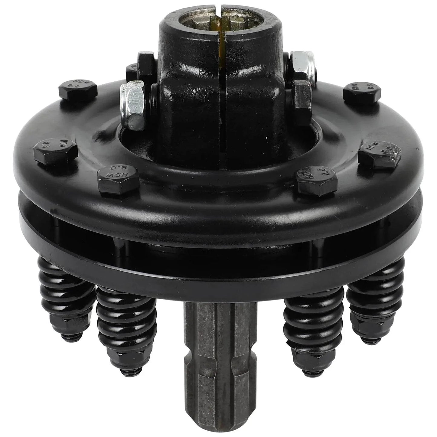 PTO Slip Clutch, 1-3/8" 6 Splines Both Ends Slip Clutch,Adjustable Rotary Cutter Brush Hog Slip Friction Clutch front view