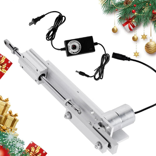 30-70mm Stroke 12V DC Linear Actuator With 0-120RPM Variable Speed Reciprocating Motor, 60N Thrust, M8 Threaded Rod, The Workhorse For Industrial Machinery And Home Automation Projects, Durable, Quiet, Easy Install