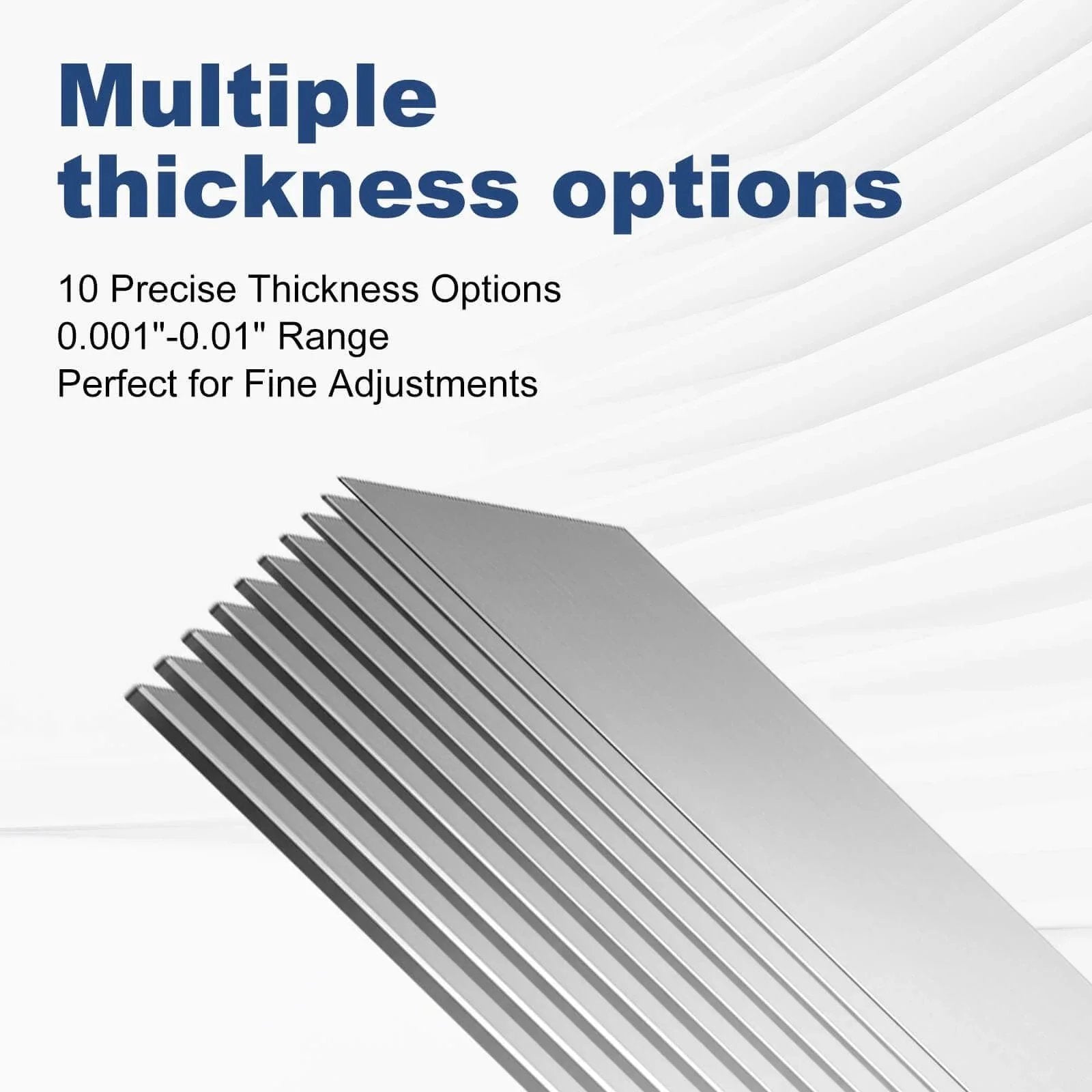 50 Pcs Shim Stock Assortment In 304 Stainless Steel Shims 1 Inch Wide By 6 Inches Long For Leveling Gap Filling And Precision Adjustments