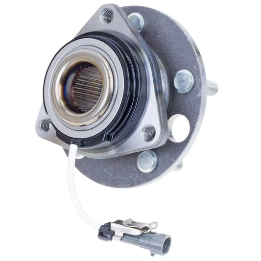 Single 102026 Hub Assembly Wheel Bearing Generation 3 with sensor wire for various Chevrolet and Buick models.