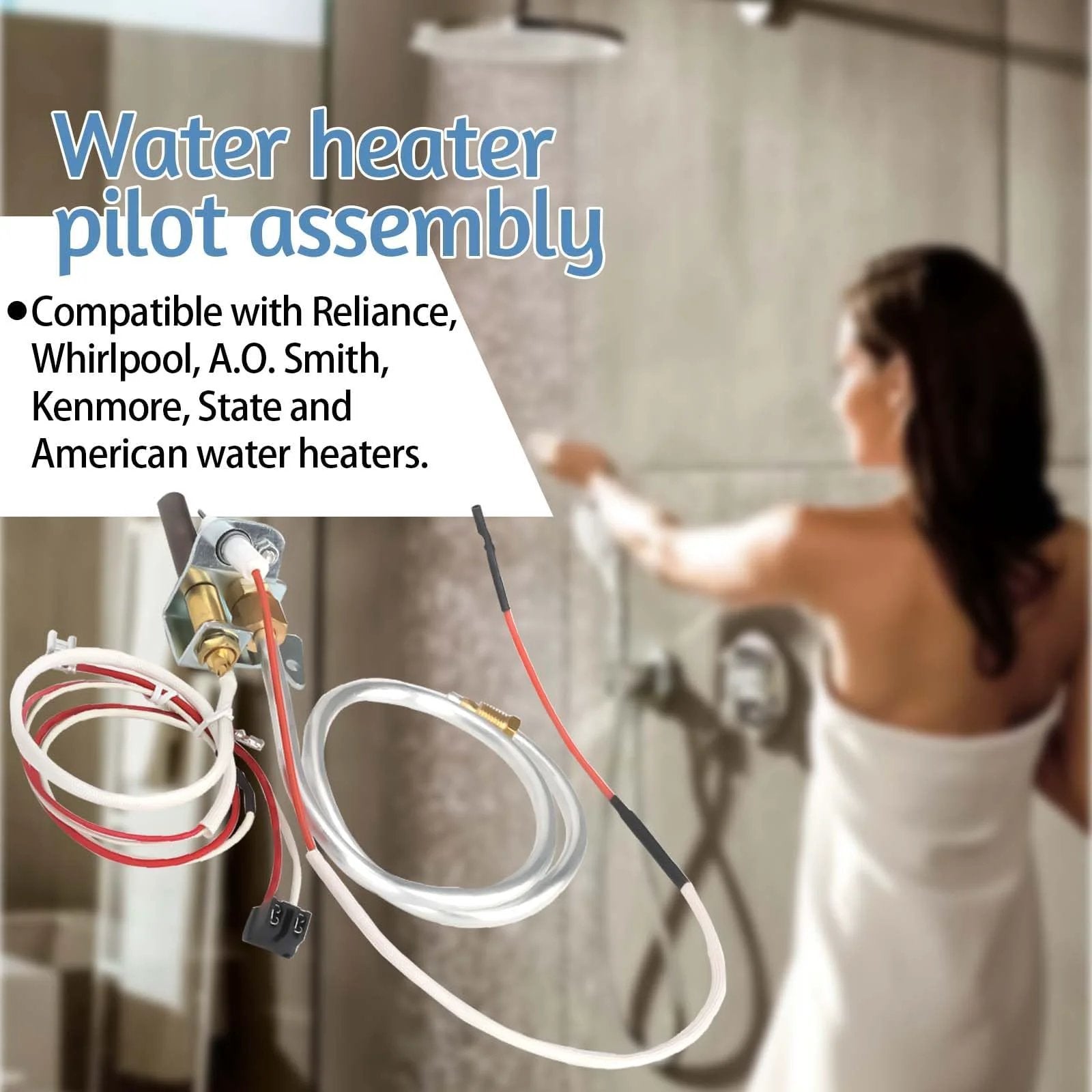 Water Heater Pilot Assembly Replacement Parts For Whirlpool 300 And 301 Series, Easy Install Kit For Whirlpool Gas Water Heaters