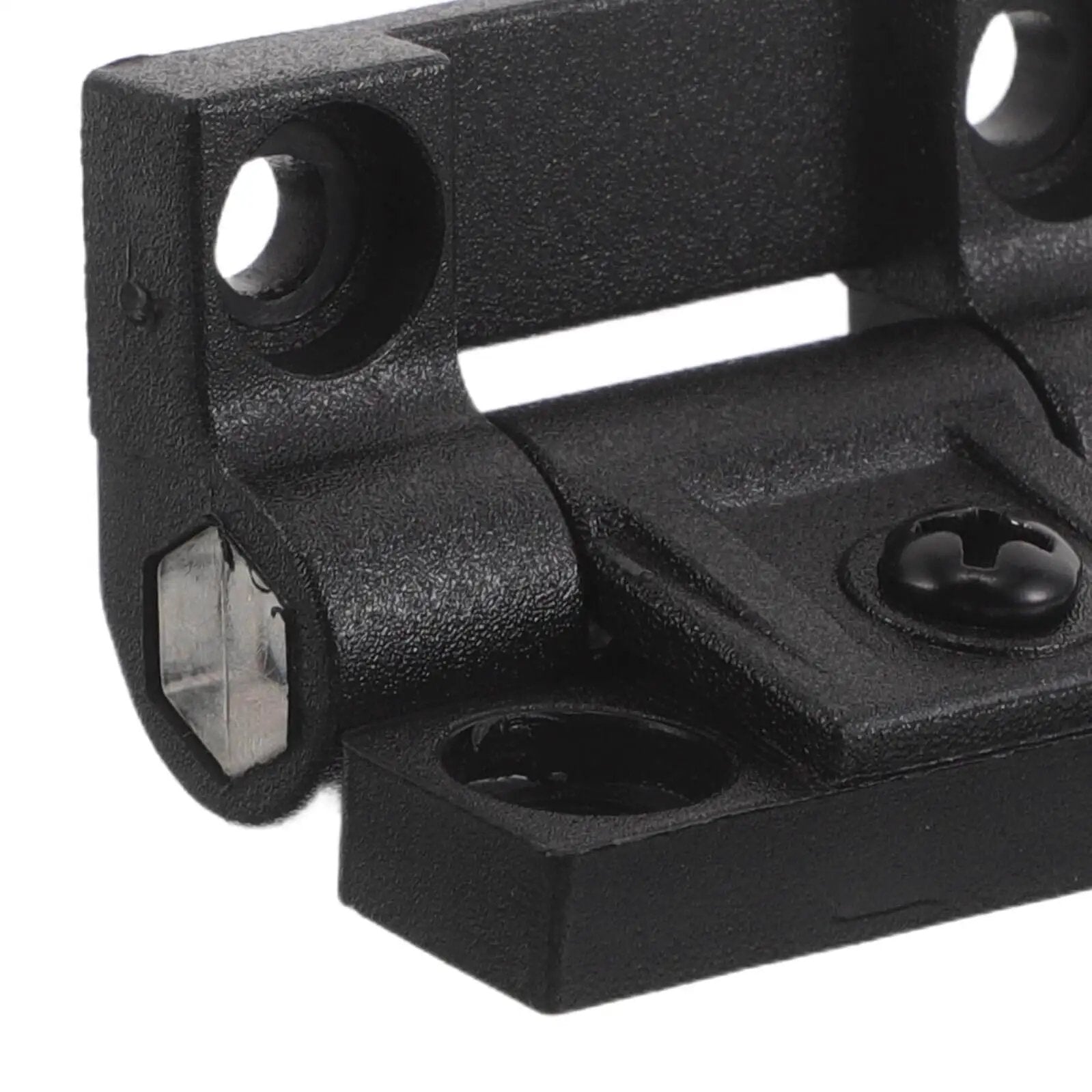 Close-up of Sturdy Plastic Folding Hinge 90 Degree Torque Adjustable Right Angle Ball Bearing Cabinet Hinges 1 Pair Black CHILDWEET
