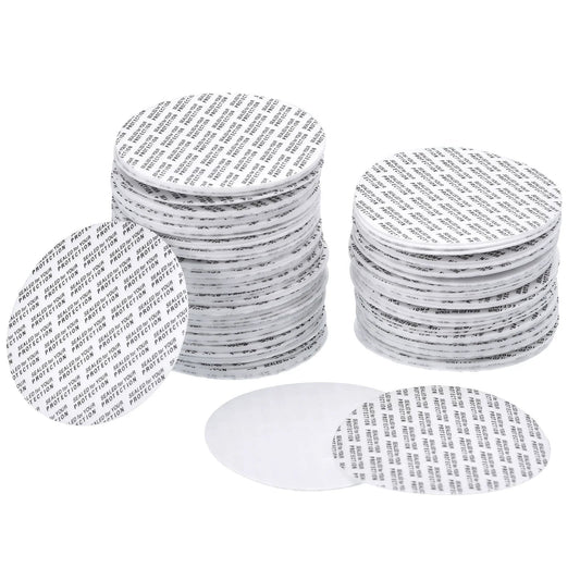 40mm Foam Lid Liner 100 Pack Pressure Seal Cap Liners For Round Jar Lids Tamper Resistant White Keeps Stuff Fresh Leakproof Seal Fits Standard Bottle Mouths At 1.57 Inches Durable Polystyrene Foam