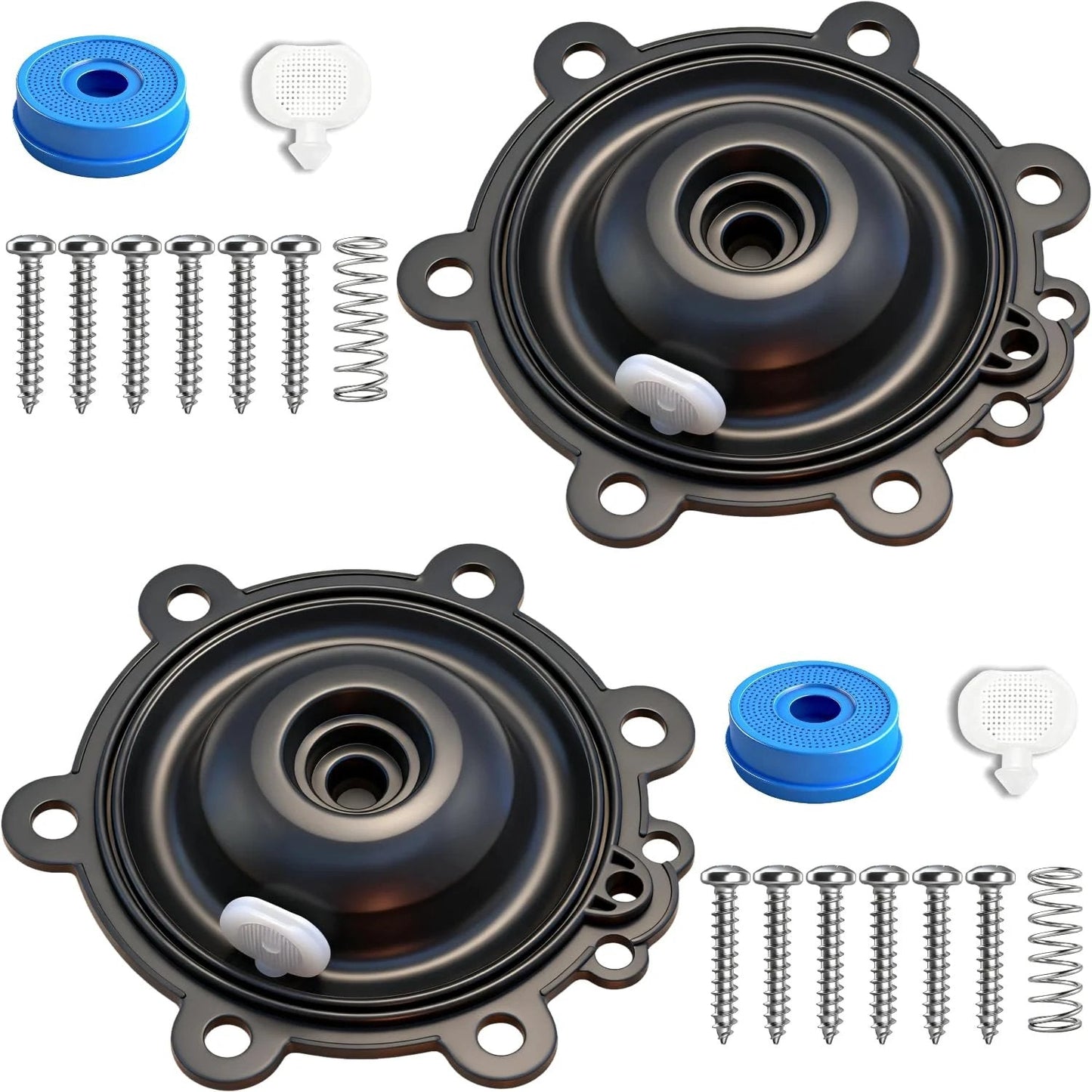 2 Pack Irrigation Valve Diaphragm Replacement Kit For Rain Bird CP CPF DV DVF DAS ASVF Series Valves By FRUSSONIA Durable Buna N Rubber Crack And UV Resistant