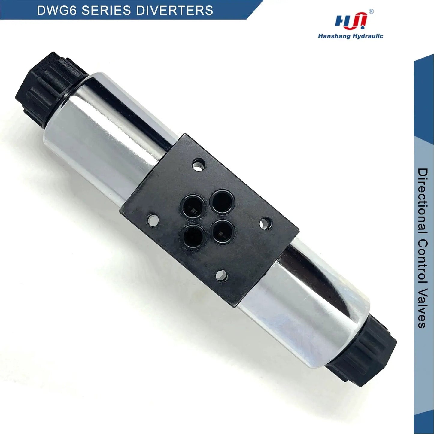 Heavy Duty 12V DC Hydraulic Directional Control Valve Solenoid NG6 Size 6 3 Position 4 Way 4 Port Electric Spool