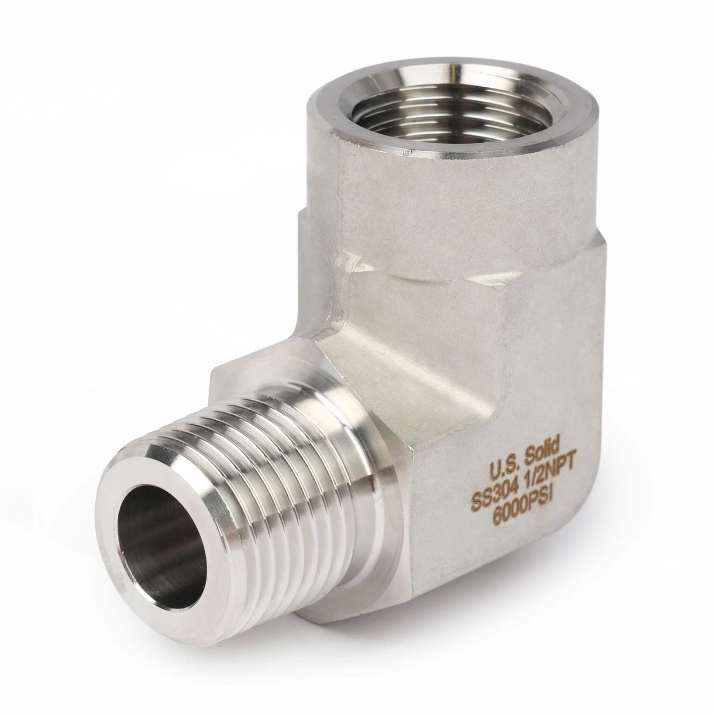 304 Stainless Steel High Pressure 6000 Psi Right Angle Street Elbow Pipe Fitting Male To Female Thread Barstock for Plumbing