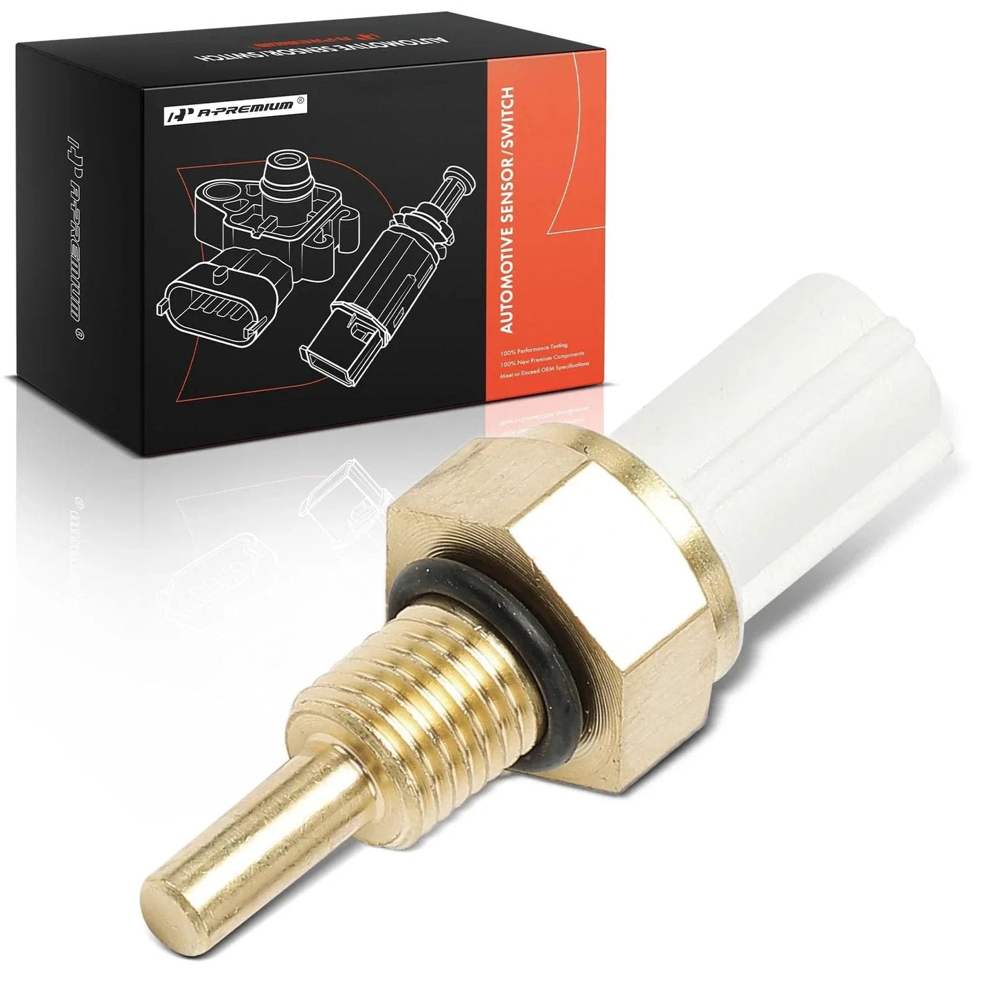 Left Engine Coolant Temperature Sensor Compatible With Honda Accord 2003 2007 Civic 2001 2011 CR-V 2002 2006 boxed view
