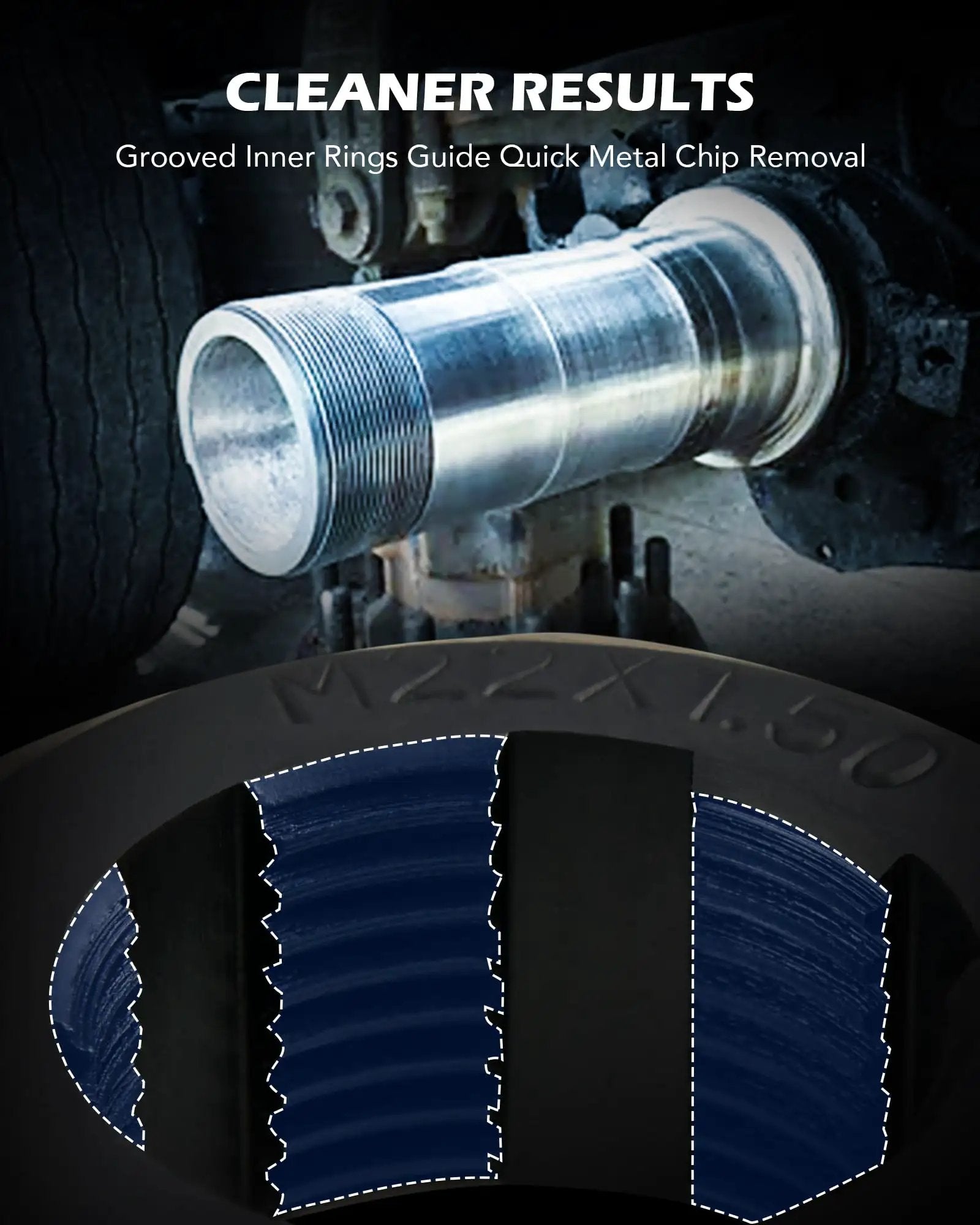 Axle Spindle Thread Repair Kit With Eight Dies And One And One Sixteenth Inch Extension Bar fixing damaged axle threads on spindle