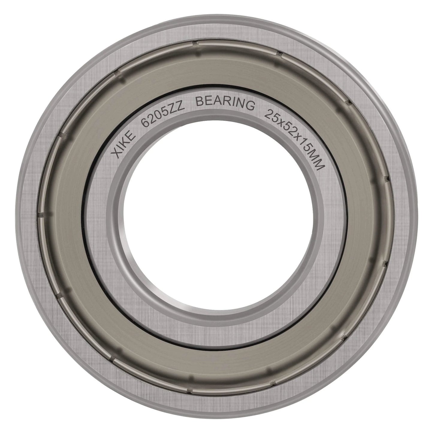 10 Pack Deep Groove Ball Bearings 6205ZZ, 25x52x15mm, Double Sealed And Pre Lubricated For High RPM, Chrome Steel P6 ABEC 3 Pro Grade Bearing Set XiKe
