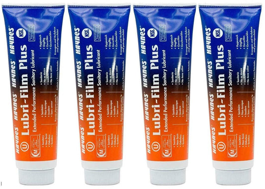Food Grade Grease For Commercial Kitchen Equipment And O Ring Lubricant For Soft Serve Machines And Meat Slicers Pack Of 4 Tubes Haynes LubriFilm Plus Food Safe Machine Lubricant