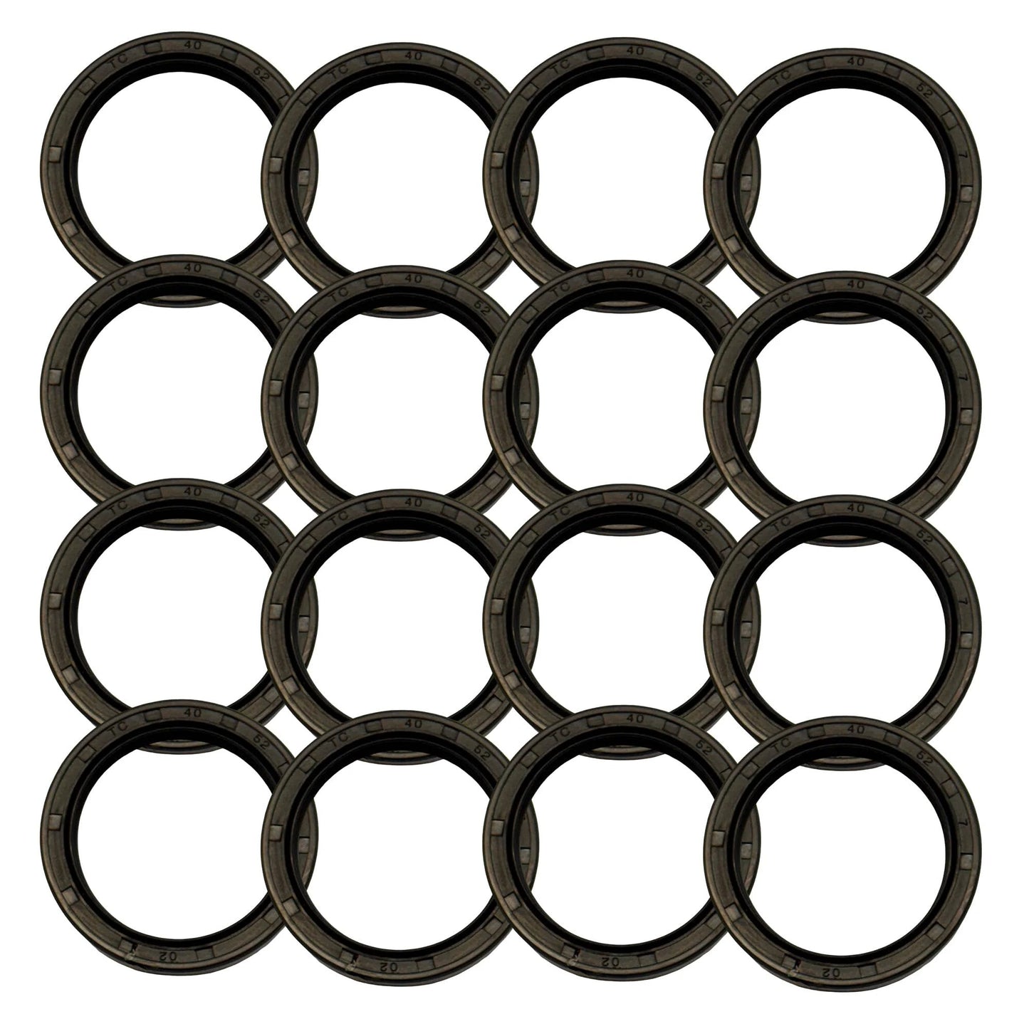 40x52x7mm Double Lip Rotary Oil Shaft Seals For Portal Gearboxes And Output Shafts, Double Lip TC Seal Design To Lock In Lubricant And Block Mud And Debris, GDP Compatible, 16 Pack For Easy Replacements And Upgraded Sealing