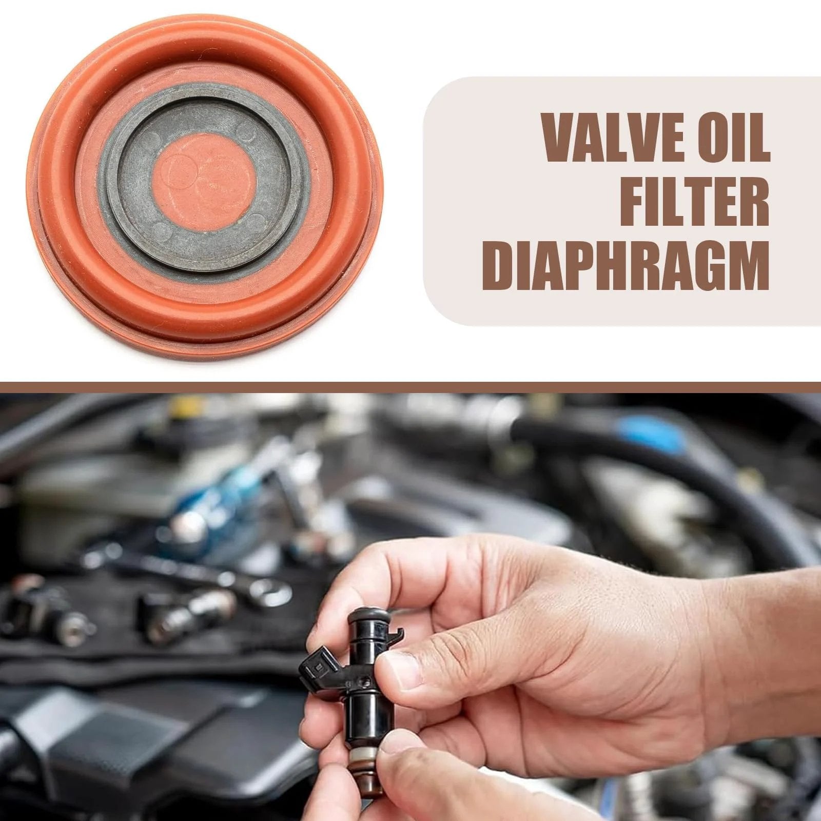 Top Notch Durable Rubber PCV Box Oil Separator Diaphragm For Volvo Engines 2007 To 2013 Compatible With C30 S40 C70 Arwrilt Red